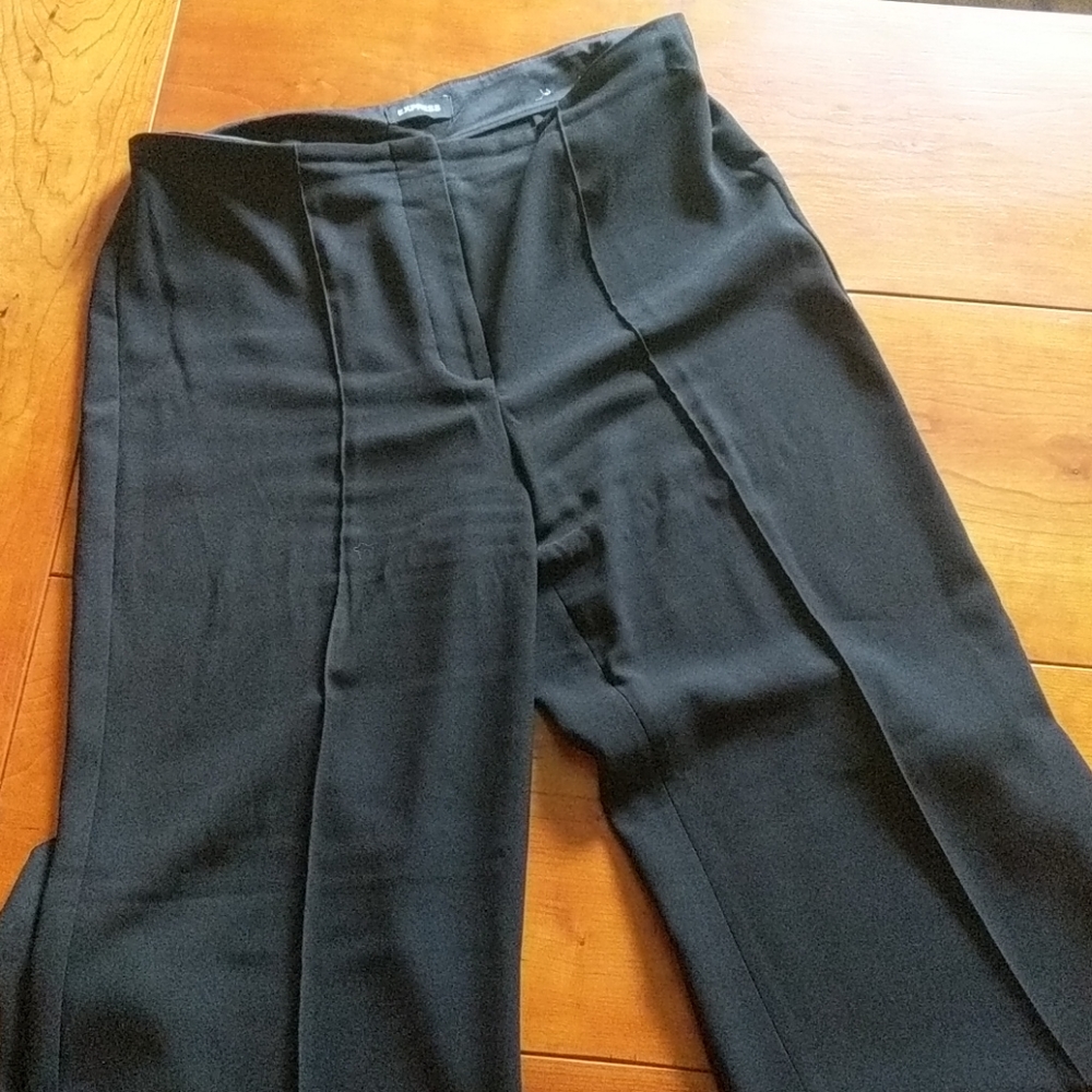 Express Wide Leg High Rise pants black